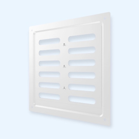 2020MER White ERA Решетка вентиляционная MER регулируемая 200х200 оцинк.сталь